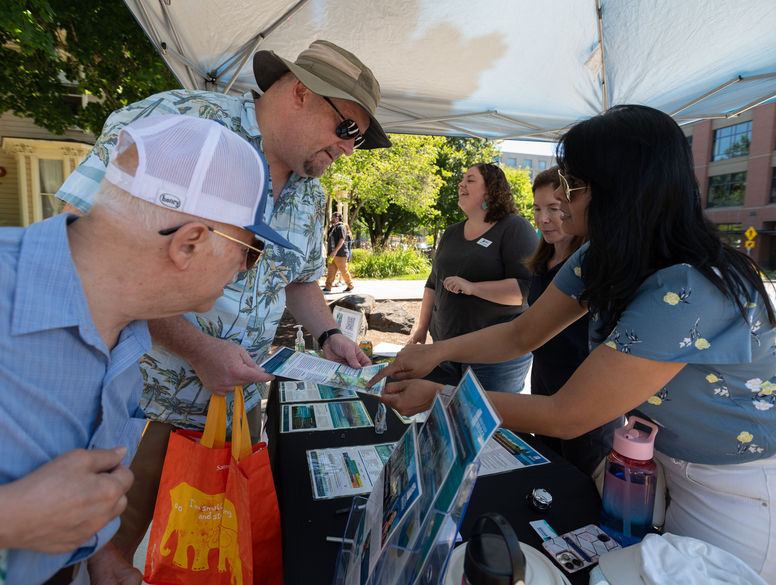 Picture of the IBR program presenting information at a community event.