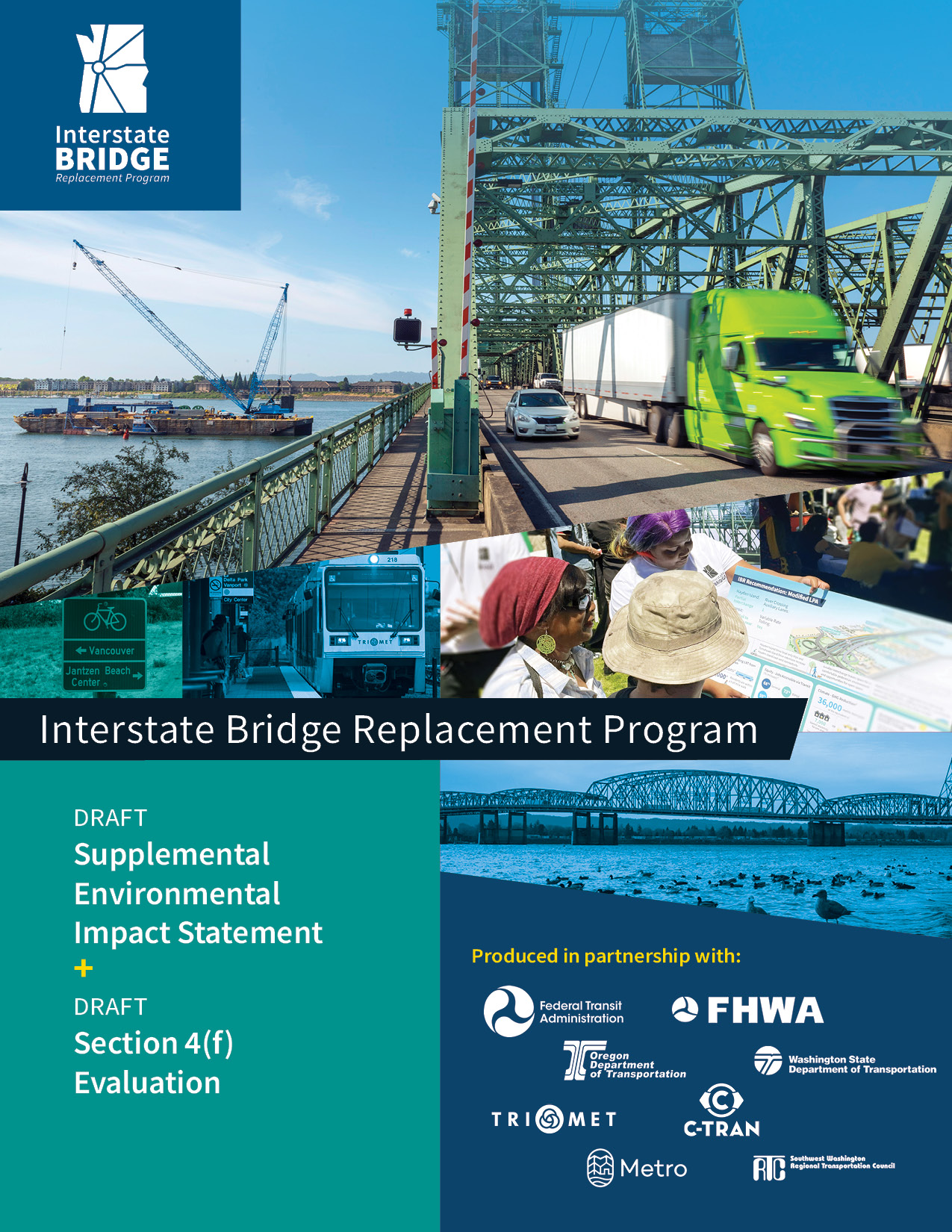 Cover of the SEIS document showing a truck crossing the bridge.